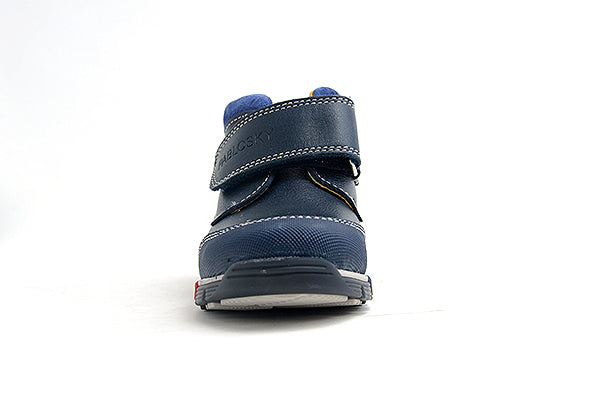 Pablosky Kids Navy Leather Boys Boot - 017332