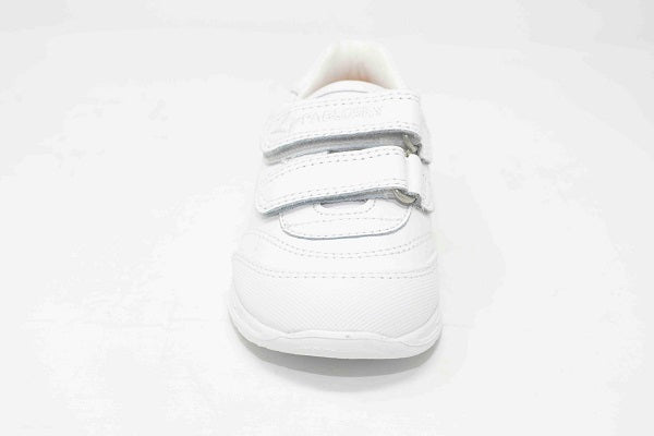 Pablosky Kids White Leather Velcro Sneaker - 267800