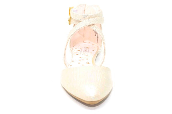 Seychelles Champagne Girls Ankle Strap Flat Shoe