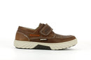 Pablosky Kids Brown Leather Velcro Boys Boat Shoe - 669191
