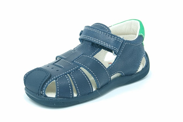 Pablosky Kids Navy Leather Boys Sandal - 024426