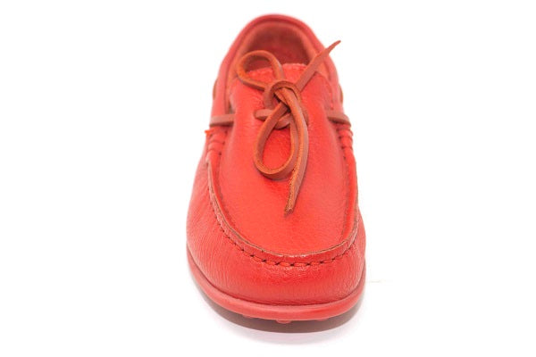 Pablosky Kids Red Leather Boys Driver Shoe - 125165