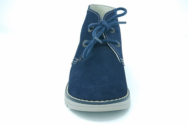 Pablosky Kids Navy Suede Leather Boys Shoe - 590626