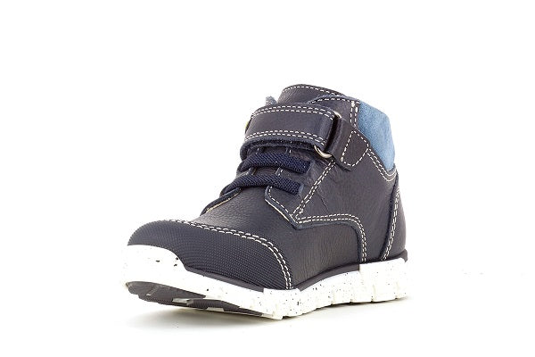 Pablosky Kids Navy Leather Sneaker- 597723