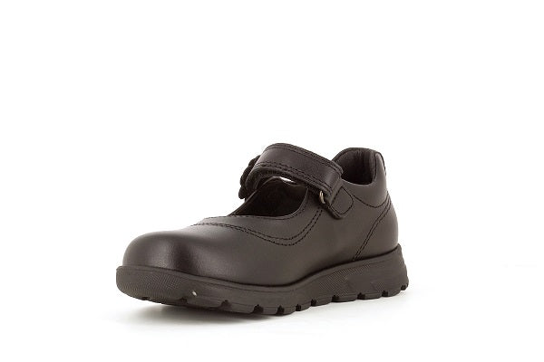 Pablosky Kids Black Smooth Leather Velcro Mary Jane Shoe - 340010