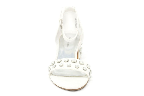 Stuart Weitzman Kids Girls Rosalyn Line White Dress Sandal