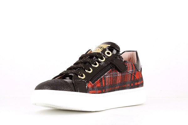 Pablosky Kids Red Plaid Glitz Girls Sneaker - 284019