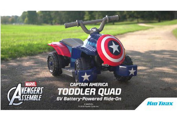 6V Marvel Captain America Toddler Quad