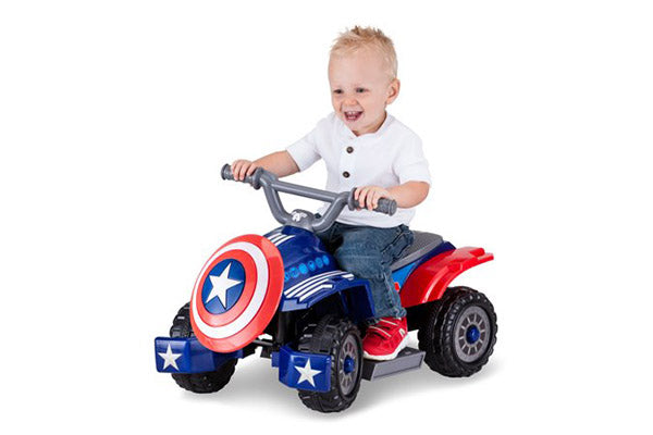 6V Marvel Captain America Toddler Quad