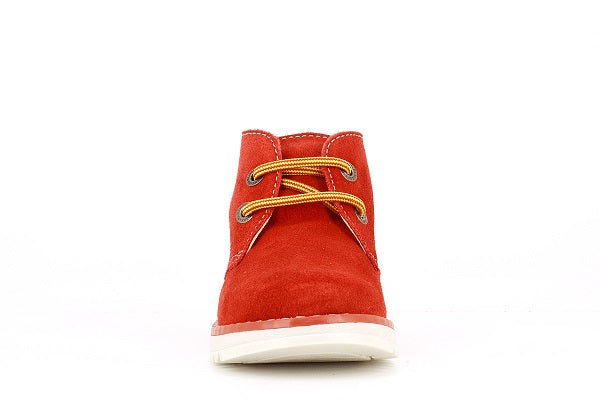 Pablosky Kids Red Suede Leather Boot - 598066