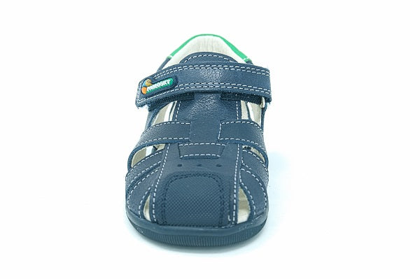 Pablosky Kids Navy Leather Boys Sandal - 024426