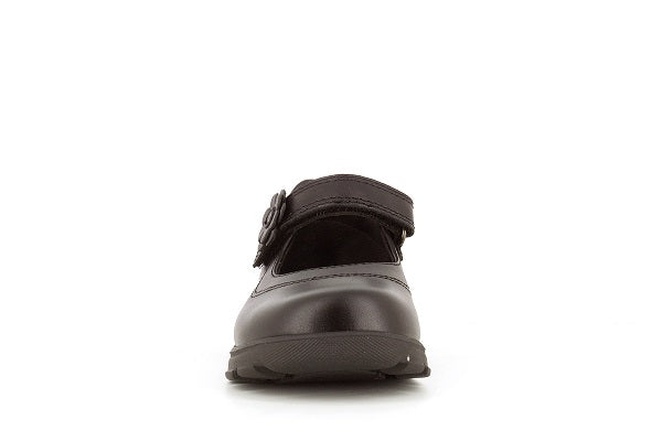 Pablosky Kids Black Smooth Leather Velcro Mary Jane Shoe - 340010