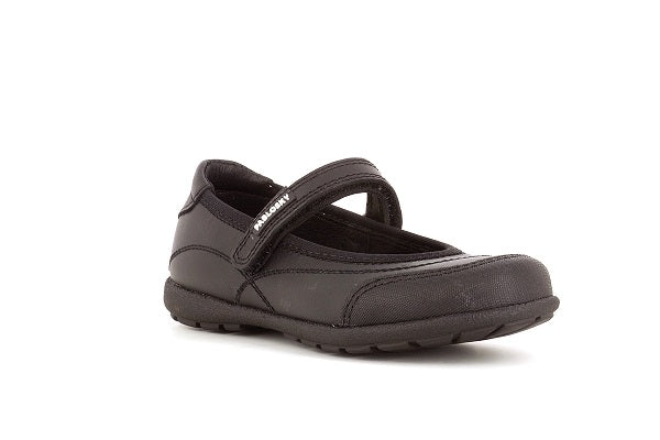 Pablosky Kids Black Leather Girls Mary Jane Shoe - 337210