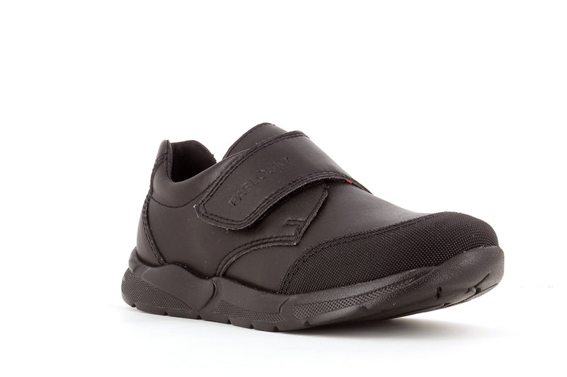 Pablosky Kids Leather Black Velcro Boys Shoe - 720210