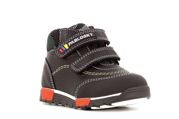 Pablosky Kids Black Leather Boys Boot - 088317