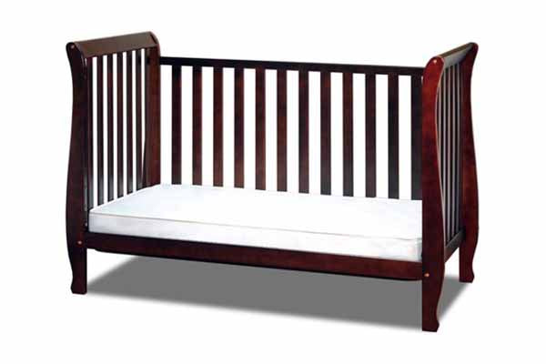 AFG Baby Naomi 4-in-1 Convertible Crib with Toddler Rail Cherry