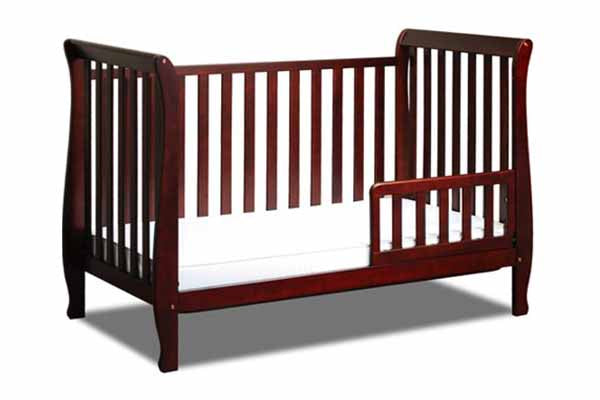 AFG Baby Naomi 4-in-1 Convertible Crib with Toddler Rail Cherry