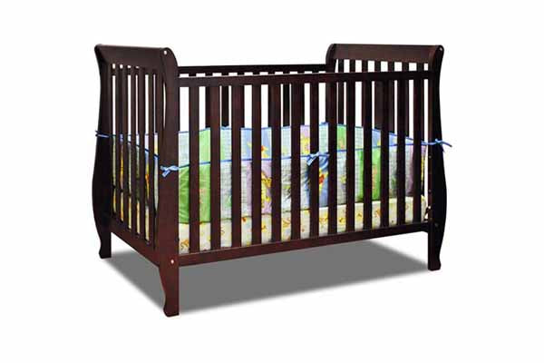 AFG Baby Naomi 4-in-1 Convertible Crib with Toddler Rail Cherry