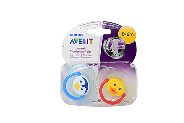 Philips Avent Animal Xter 2pcs Baby Soothers, 0-6 Months