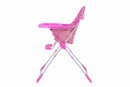 Safe Plus Baby High Chair Infant Toddler Feeding Booster Seat Folding Safe Portable Pink