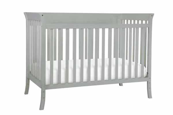 Baby Mod Ava 4-Piece Nursery Set, Gray Finish