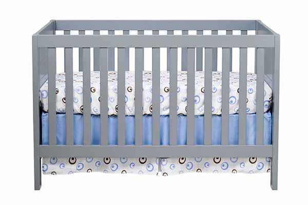 Baby Mod Modena 3-in-1 Convertible Crib Gray