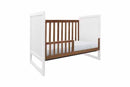 Baby Mod Modena Mod Two Tone 2-in-1 Convertible Crib White and Walnut