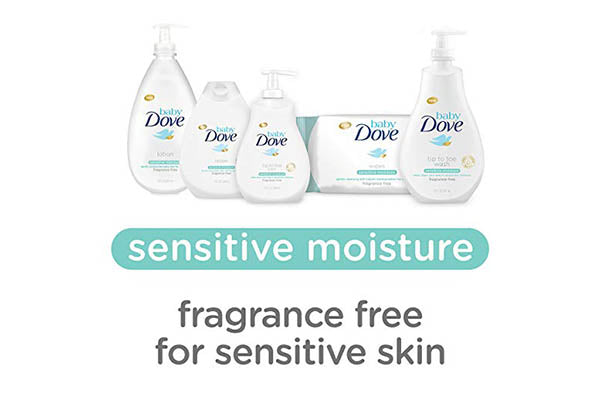 Baby Dove Fragrance Free Lotion, Sensitive Moisture, 20 oz (591ml)