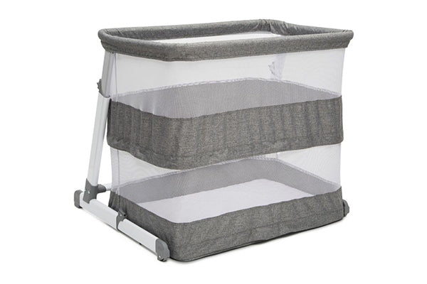 Beautyrest Room2Grow Bedside Newborn Bassinet to Infant Sleeper in Grey