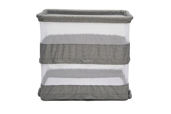 Beautyrest Room2Grow Bedside Newborn Bassinet to Infant Sleeper in Grey