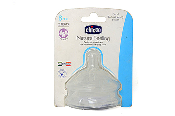 Chicco Natural Feelings Teats, 2pcs 6m+