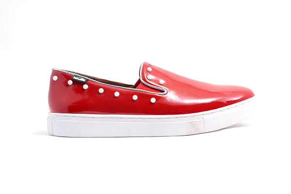 Venettini Girls 55-Erin Red Patent Sneaker