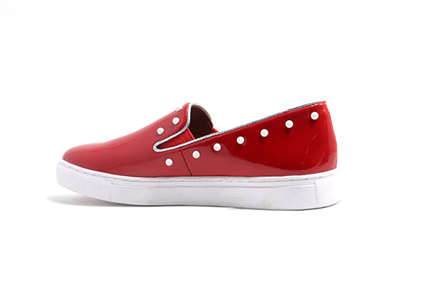 Venettini Girls 55-Erin Red Patent Sneaker