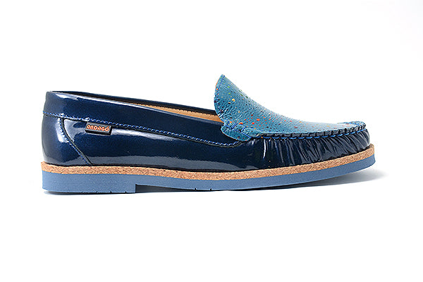 Andago 21-Riley4 Navy Niagra Patent Loafer