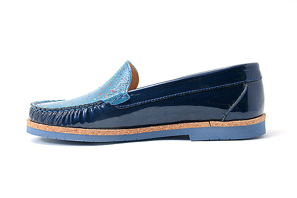 Andago 21-Riley4 Navy Niagra Patent Loafer