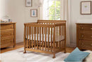 DaVinci Kalani 2-in-1 Mini Crib and Twin Bed in Chestnut