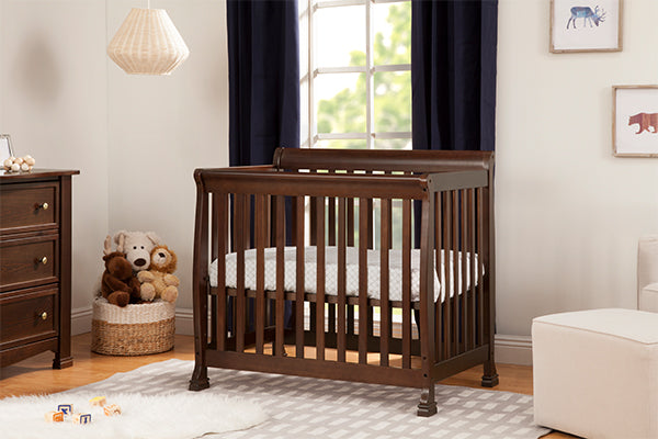 DaVinci Kalani 2-in-1 Mini Crib and Twin Bed in Espresso