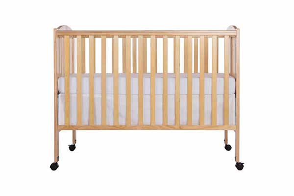 Dream On Me 2-in-1 (673-N) Folding Full-Size Crib Natural