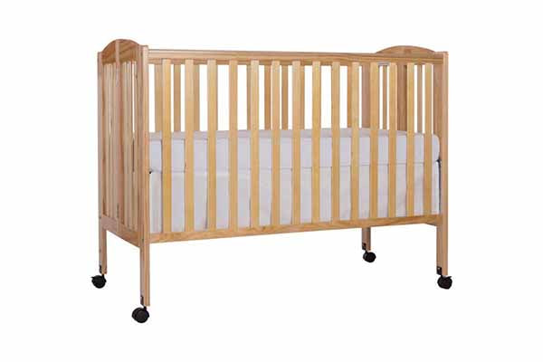 Dream On Me 2-in-1 (673-N) Folding Full-Size Crib Natural