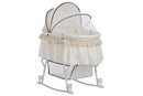 Dream On Me Lacy Portable 2-in-1 Bassinet And Cradle, Cream
