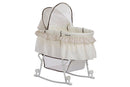 Dream On Me Lacy Portable 2-in-1 Bassinet And Cradle, Cream