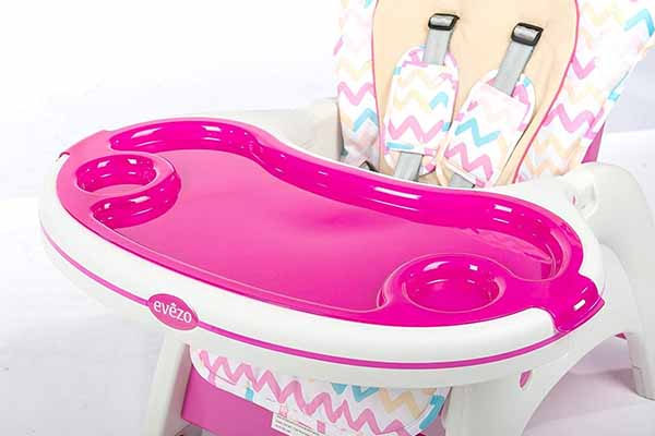 Evezo Merly High Chair/Desk Combo, Pink