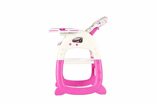 Evezo Merly High Chair/Desk Combo, Pink