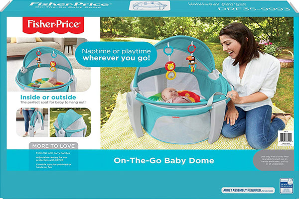 Fisher-Price On-the-Go Baby Dome, Blue/White