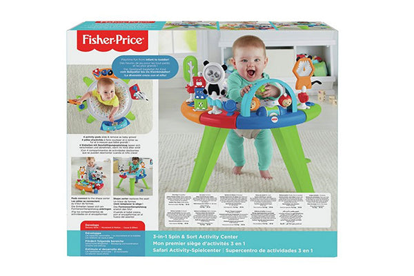 Fisher Price 3 in 1 Spin & Sort Activity Centre