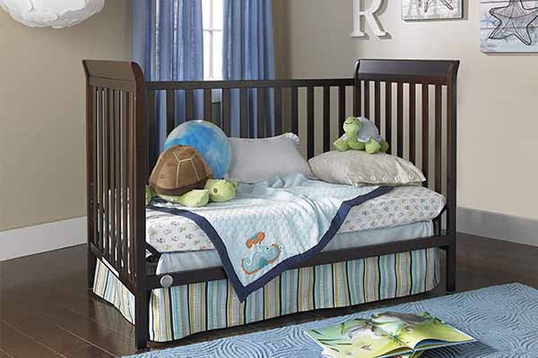 Fisher-Price Nursery Furniture Bundle + Mattress, Espresso