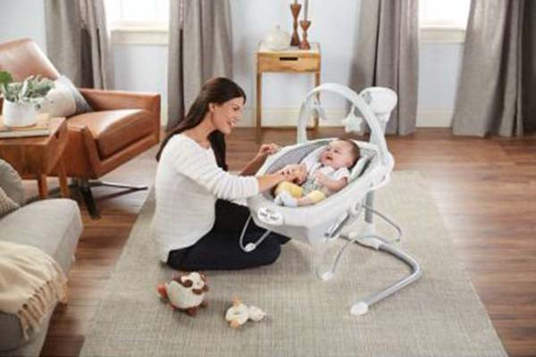 Graco Duet Sway LX Baby Swing with Portable Bouncer, Merrick