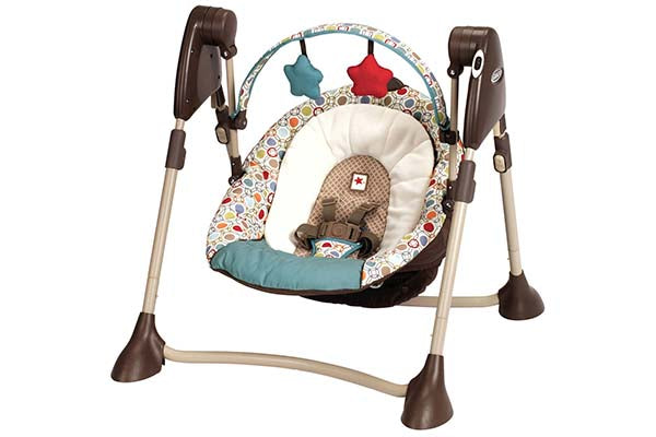 Graco Swing By Me Portable Baby Swing, Twister