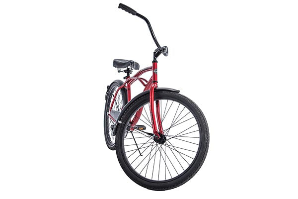 Huffy 26" Cranbrook Beach Cruiser Comfort Bike for Men, Red