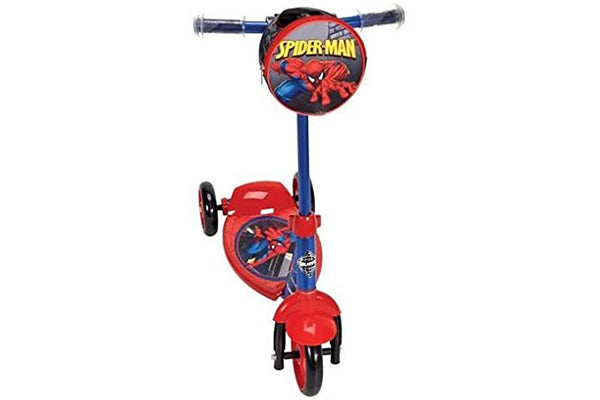 Huffy Marvel Spiderman Boys 3 Wheel Preschool Scooter